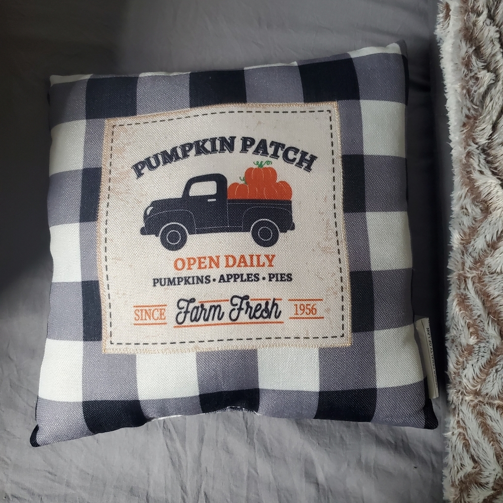 ADORABLE FALL THROW PILLOW